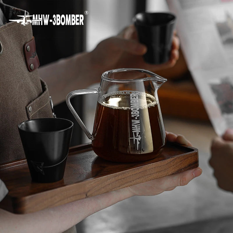 500ml Coffee Server Glass Coffee Pot Espresso Dripper Pour Over Maker Brewer Pot Clear Accessories