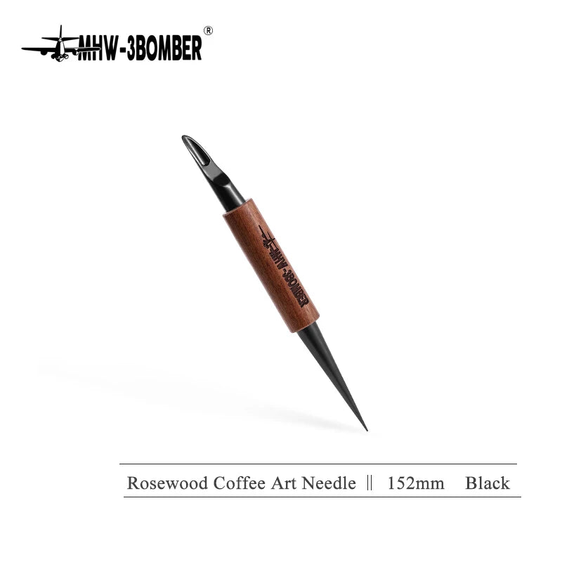 MHW-3BOMBER Coffee Art Pen Set – 1pc or 4pcs Vintage Home Barista Tools for Latte & Cappuccino Decor