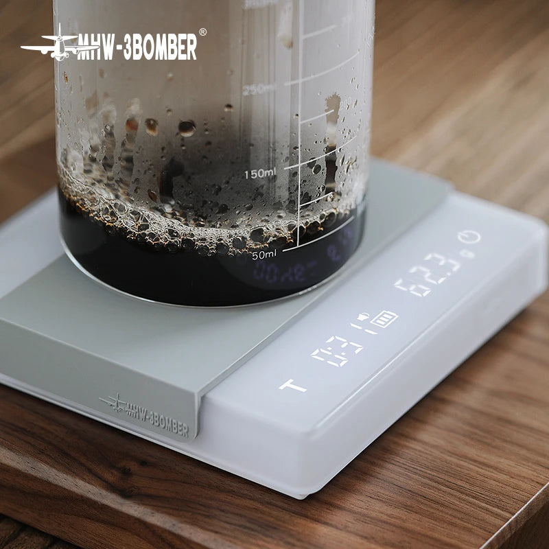 MHW-3BOMBER Digital Coffee Scale 2000g/0.1g | High Precision Rechargeable Kitchen Barista Scale