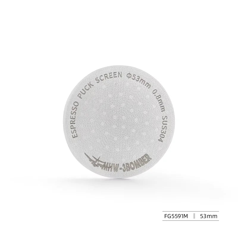 Espresso Puck Screen 51mm 53mm 58.5mm Titanium Coated Reusable Filter 0.8mm Metal Mesh