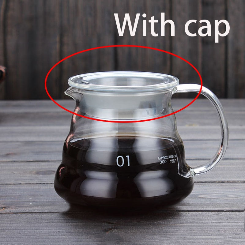 Glass Coffee Pot Cloud Shaped Coffee Kettle Reusable Coffee Pot Heat Resistant Teapot Coffee