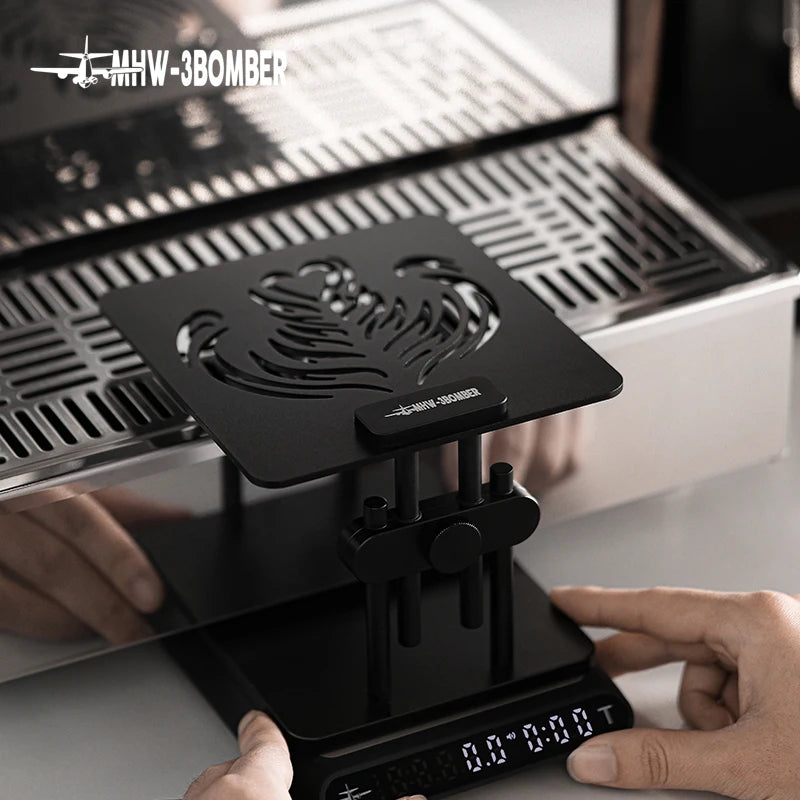 Adjustable Height Coffee Weighing Rack with Silicone Non-slip Base Electronic Scale Stand Waterproof