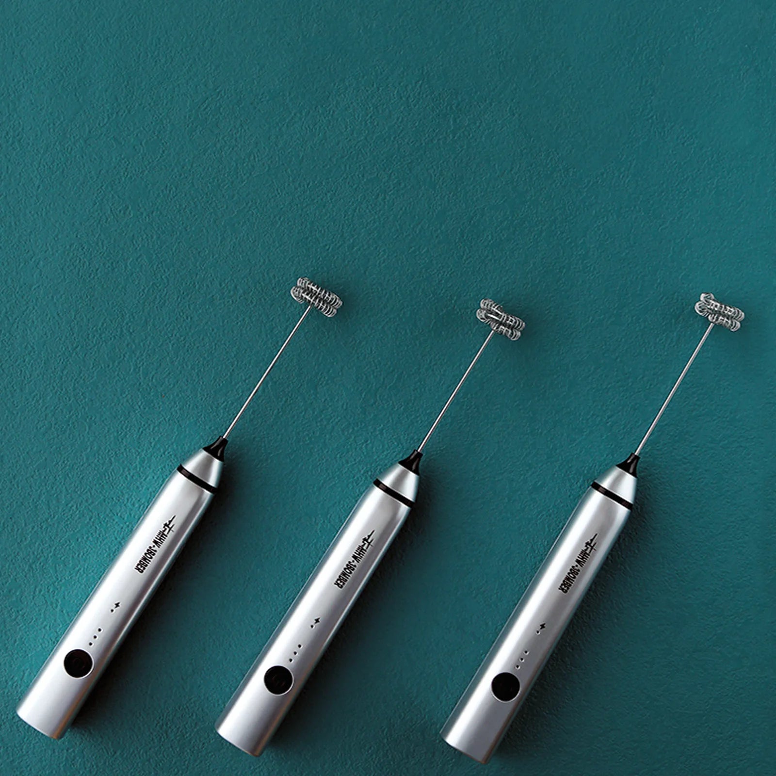 Powerful Milk Foam Machine Mini Electric Milk Frother Stainless Steel Eggbeater Portable Camping