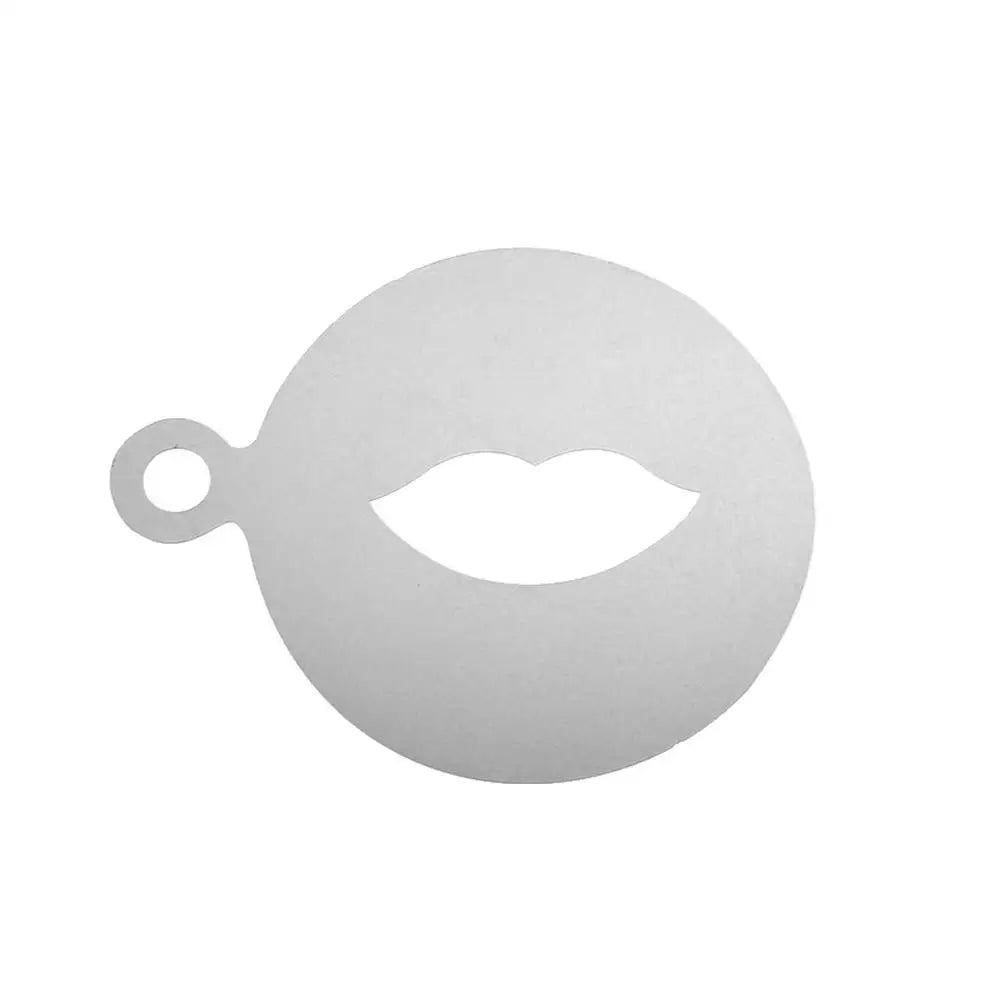 Coffee Latte Cappuccino Barista Stencils | Stainless Steel | Templates for DIY Coffee Art & Design