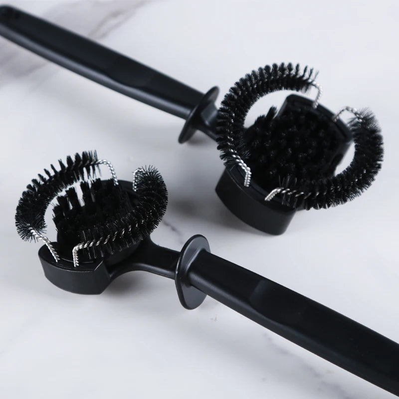 Coffee Machine Cleaning Brush for Espresso Group Head, Grinder & Filter Cleaning Tool with Spoon
