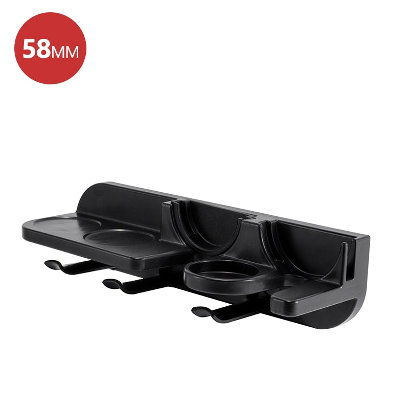 51/54/58mm Wall Mount Coffee Set Storage Rack Puching Free Espresso Coffee Portafilters Holder