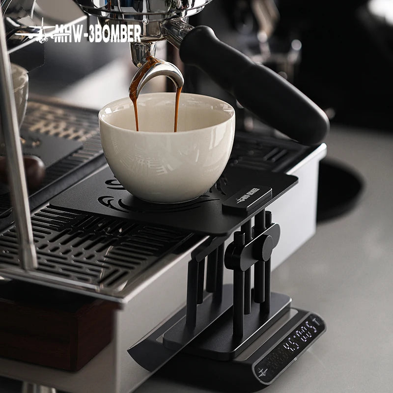 Adjustable Height Coffee Weighing Rack with Silicone Non-slip Base Electronic Scale Stand Waterproof