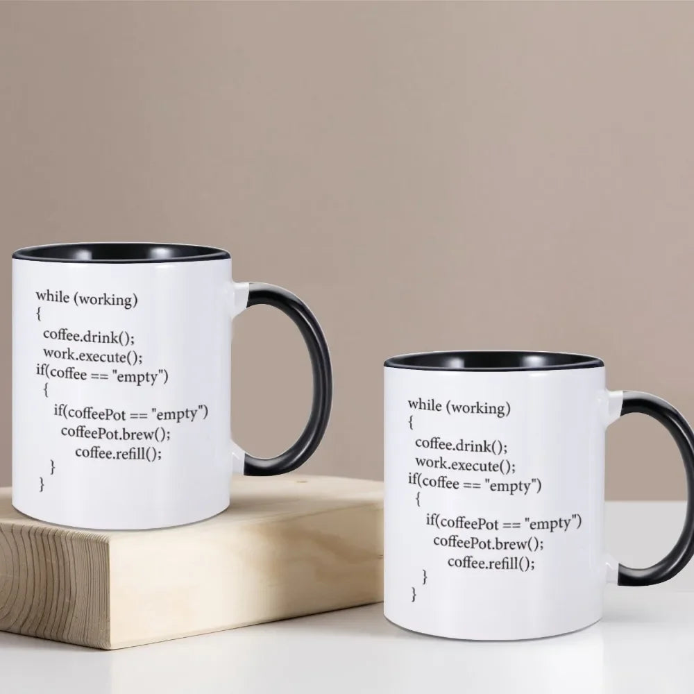 Coffee++ Program Mug Gift for Programmers Ceramic Cup Handle Color Gifts Milk Tea Drinkware