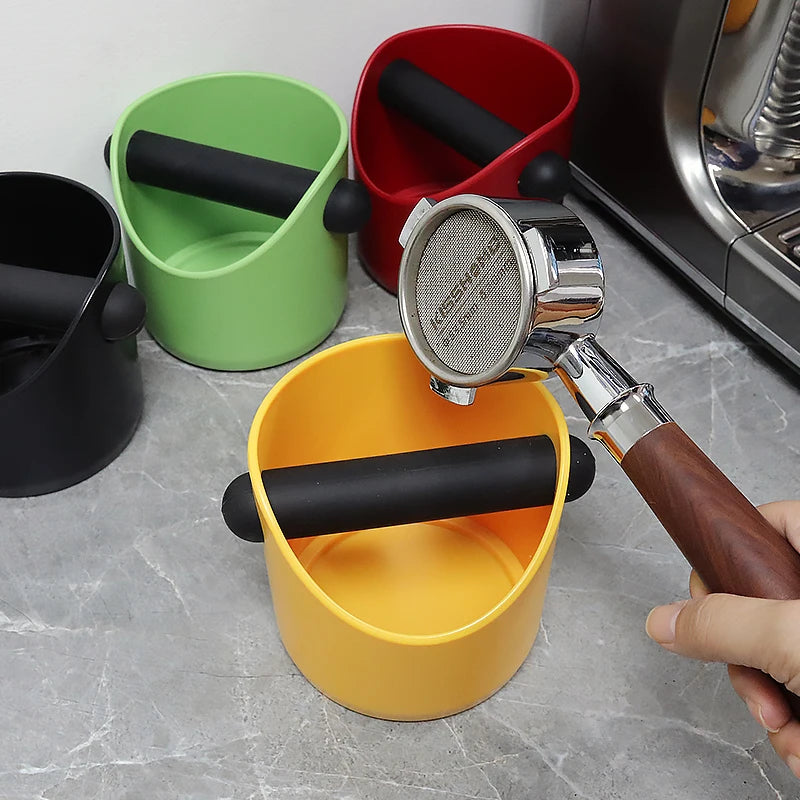 Espresso Knock Box Coffee Grounds Container | Non-Slip Dump Bin for Delonghi, Breville & Barista Use