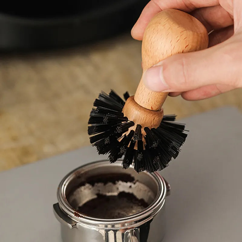 Portafilter Cleaning Brush, Barista Espresso Coffee Tamper Cleaning Brush 51mm 54mm 58mm Tool