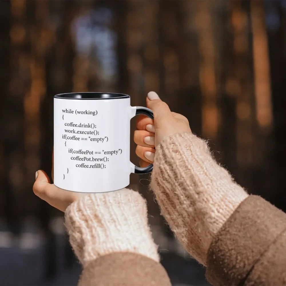 Coffee++ Program Mug Gift for Programmers Ceramic Cup Handle Color Gifts Milk Tea Drinkware