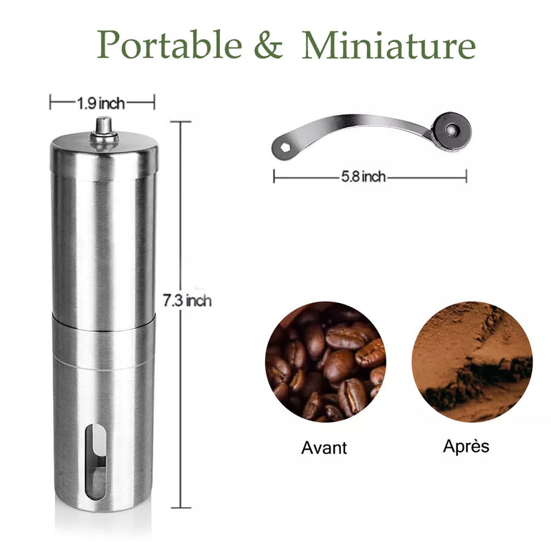 Manual Coffee Grinder Mini Stainless Steel Hand Handmade Coffee Bean Grinders Mill Foamer Kitchen