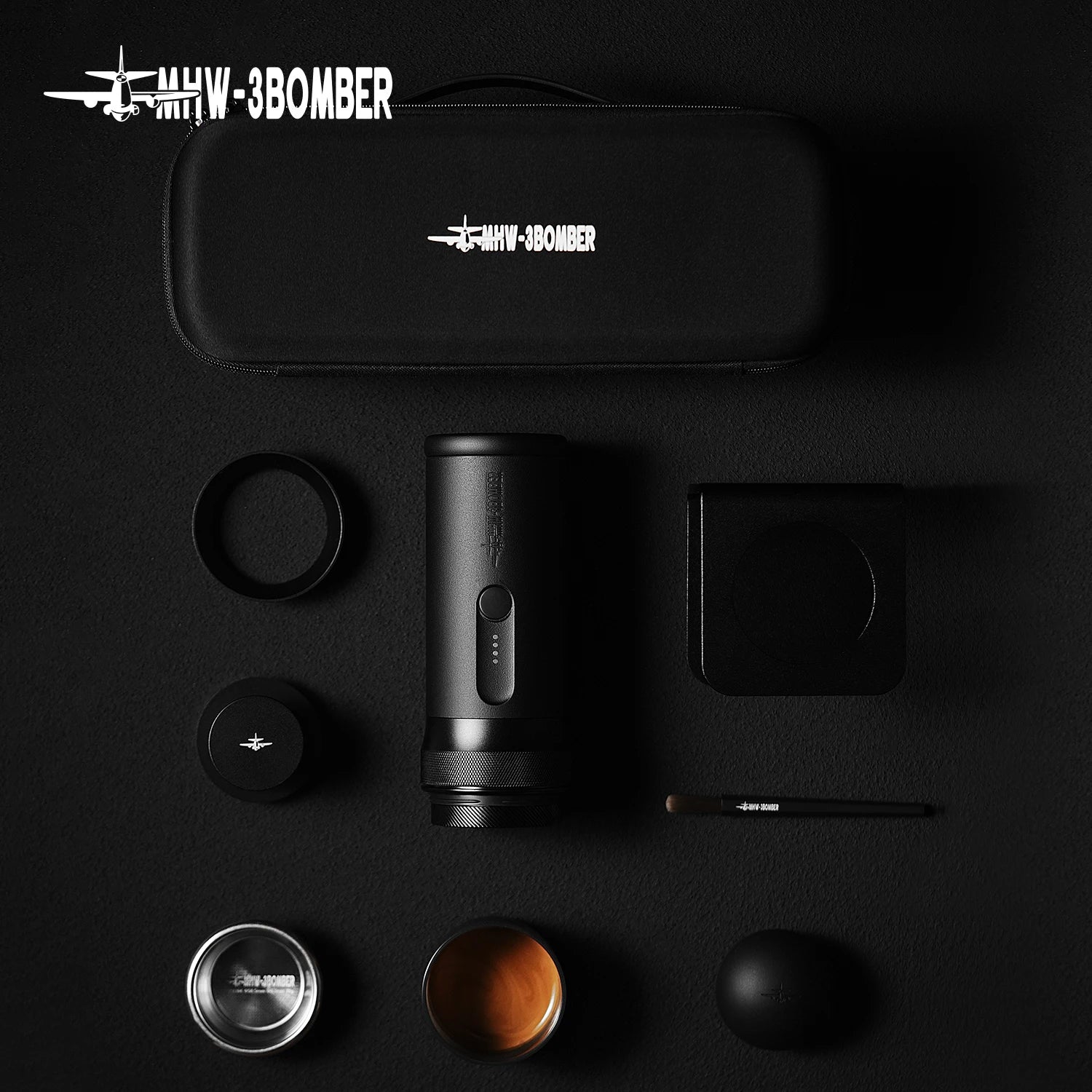 Portable Espresso Machine 9 Bar Pressure Hot Ice Coffee Maker 58mm Basket Home Barista Tool