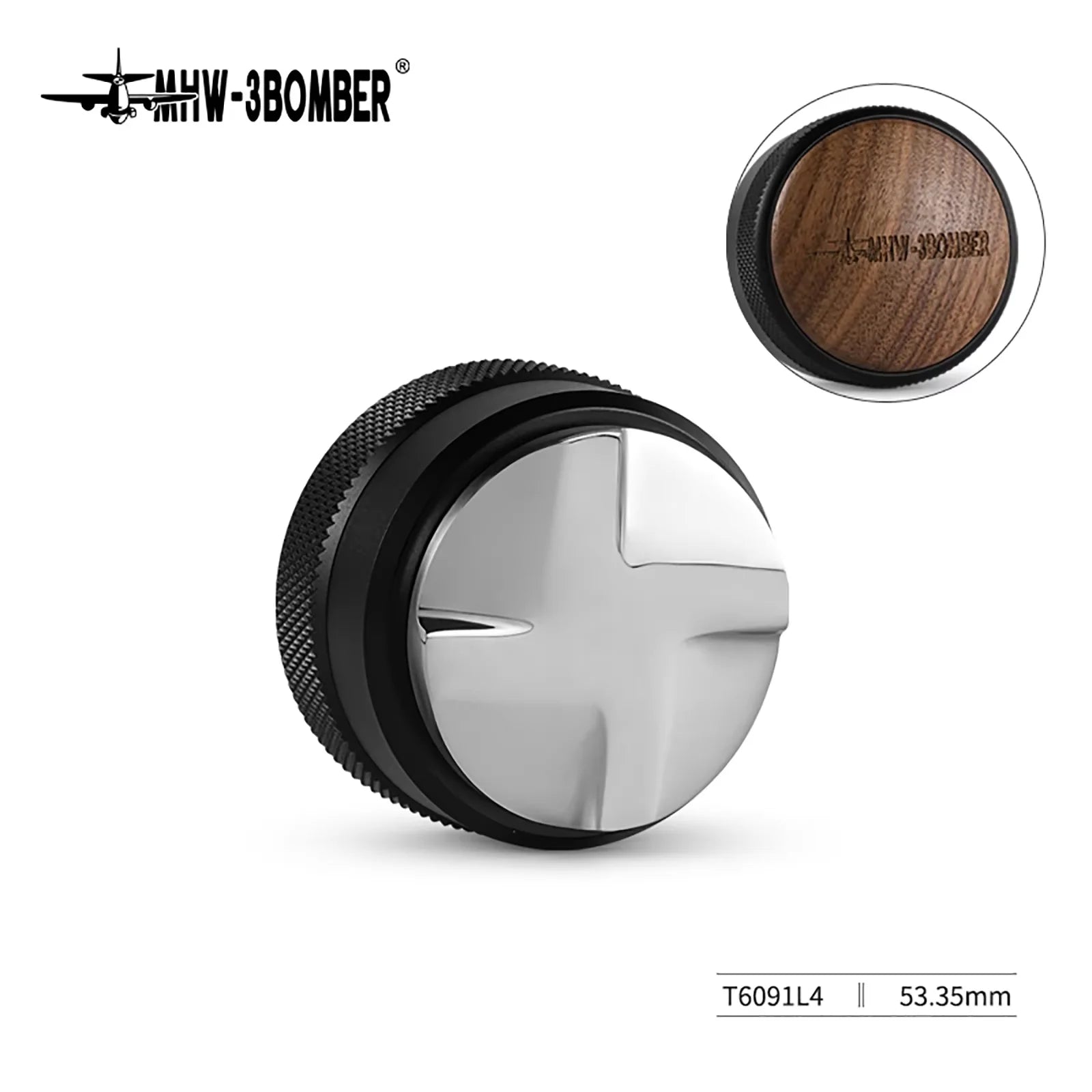Coffee Tamper 51mm 53.35mm 58.35mm Dual Spring Espresso Tamper Stainless Steel Base Tool