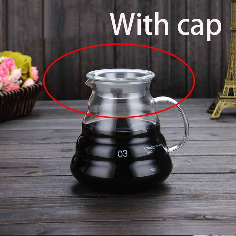 Glass Coffee Pot Cloud Shaped Coffee Kettle Reusable Coffee Pot Heat Resistant Teapot Coffee