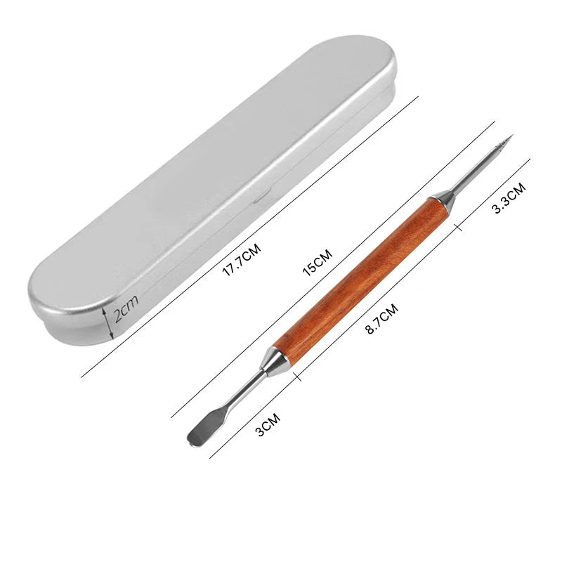 LMETJMA Stainless Steel Coffee Latte Art Pen | Spice & Cappuccino Decorative Drawing Tool