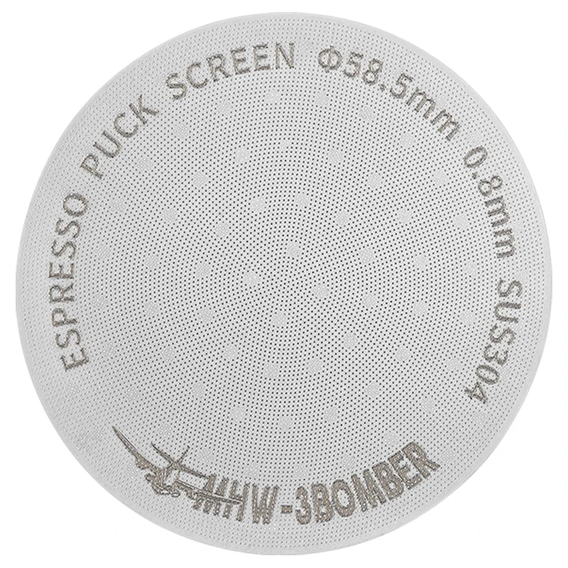 51/53/58.5mm Espresso Puck Screen Double Layer Metal Coffee Reusable Filter for Portafilter Basket