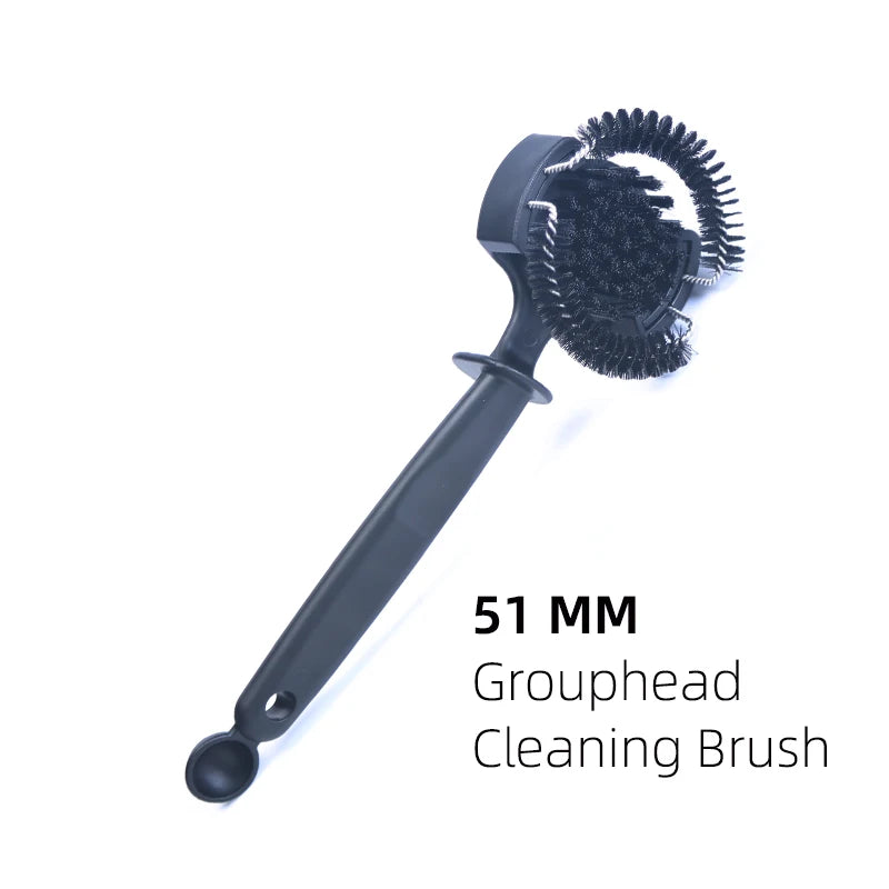 Coffee Machine Cleaning Brush for Espresso Group Head, Grinder & Filter Cleaning Tool with Spoon