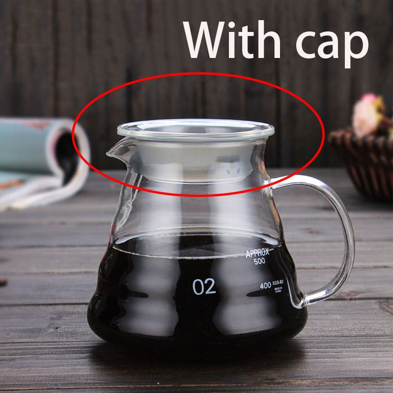 Glass Coffee Pot Cloud Shaped Coffee Kettle Reusable Coffee Pot Heat Resistant Teapot Coffee