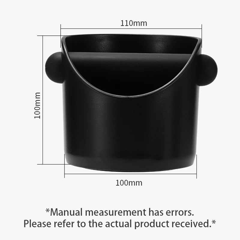 Coffee Knock Box Espresso Grounds Container Anti Slip Dump Bin Barista Tool KFQZH01 ABS