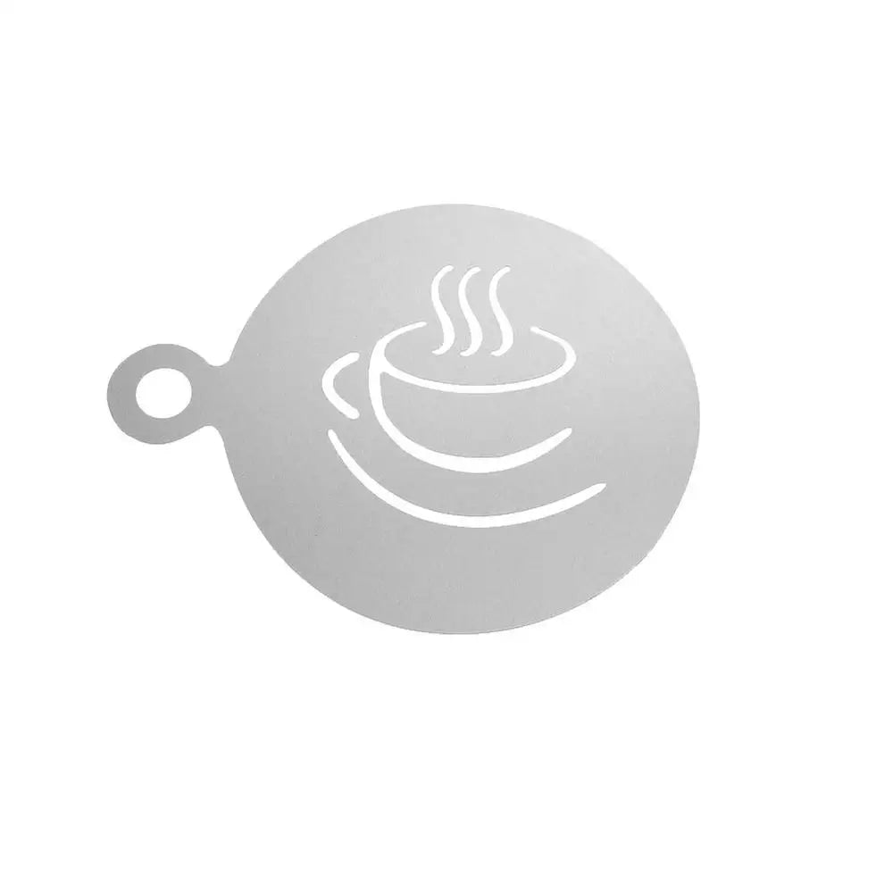 Coffee Latte Cappuccino Barista Stencils | Stainless Steel | Templates for DIY Coffee Art & Design