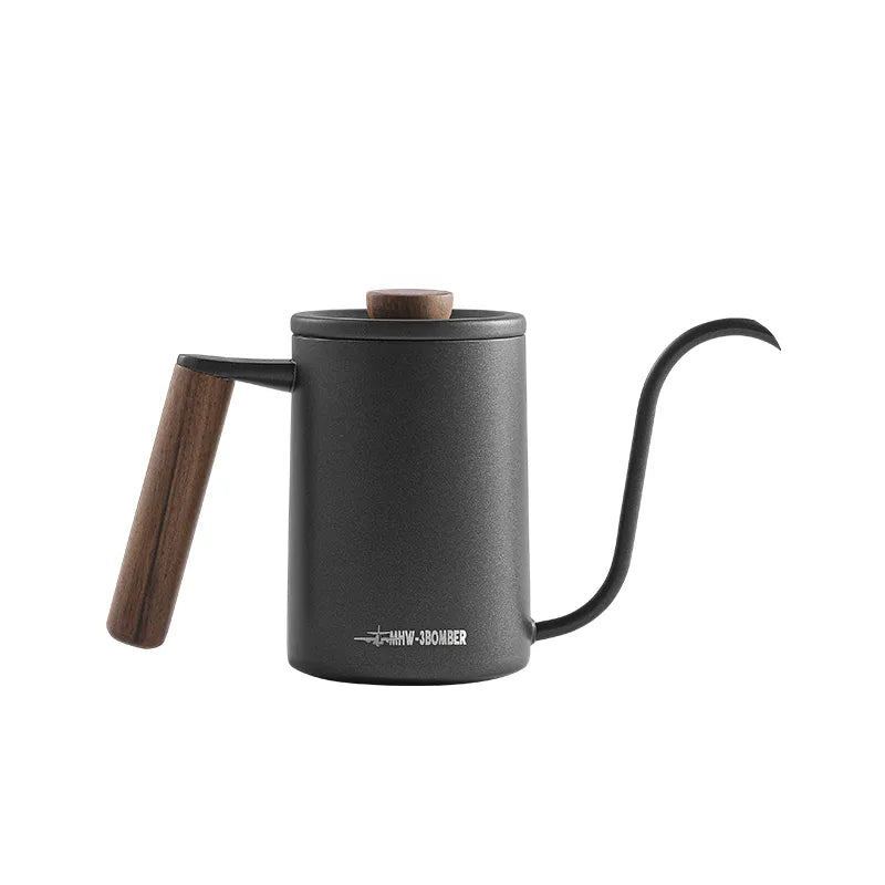 Pour Over Coffee Kettle 400ml/600ml Stainless Steel Gooseneck Pot Cafe Barista Kitchen Accessories