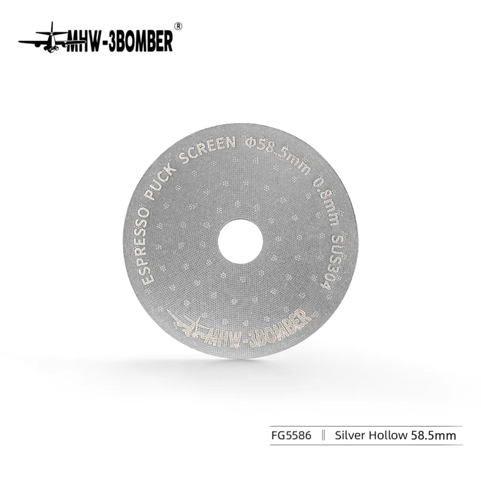 Espresso Puck Screen 51mm 53mm 58.5mm Titanium Coated Reusable Filter 0.8mm Metal Mesh