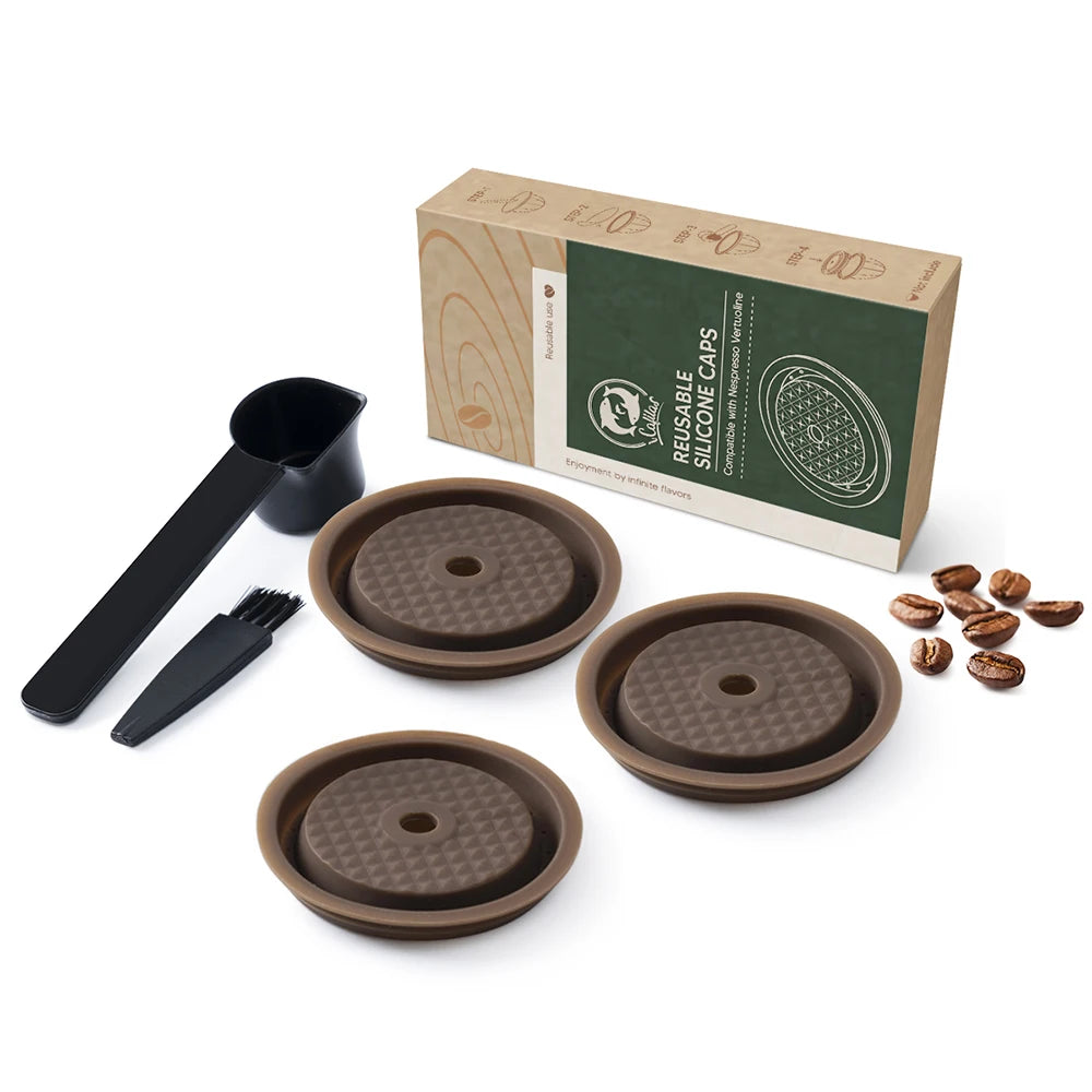 Reusable Silicone Lid for Nespresso® Vertuo Next & Pop Capsules
