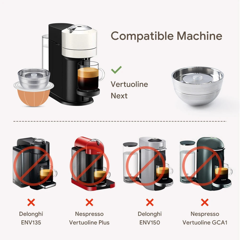 Reusable Coffee Pods for Vertuo Next® & Pop® | Coffee Lovers