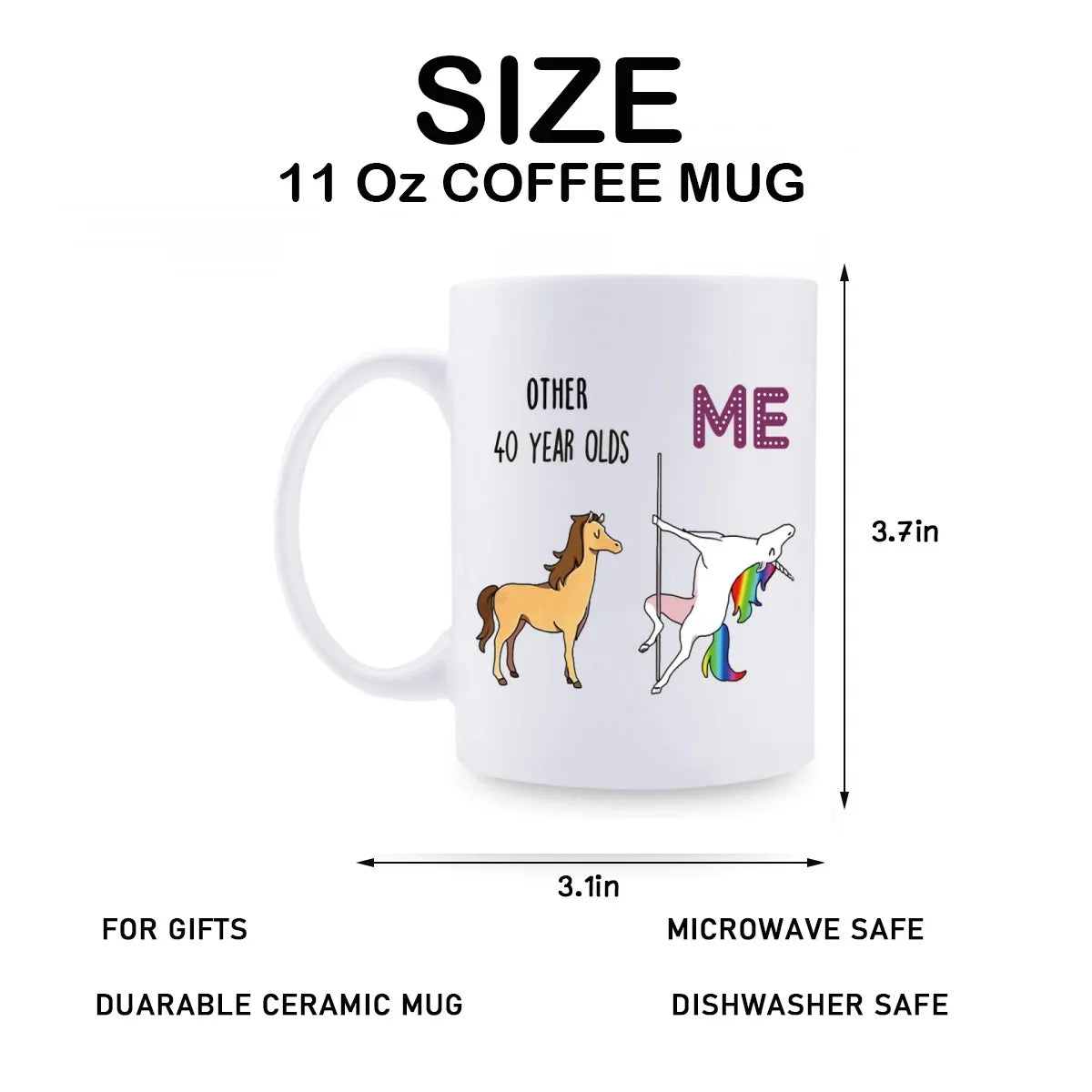 40th Birthday Gifts for Women,1984 Birthday Gifts for Women Funny Birthday Christmas Gifts Novelty Coffee Mugs 325ml