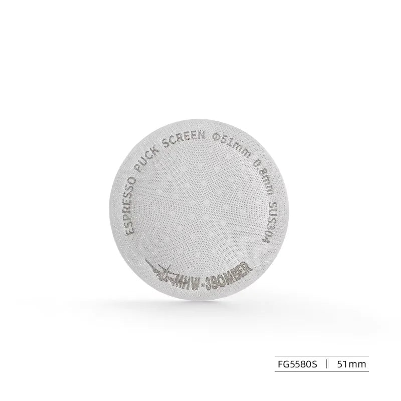 Espresso Puck Screen 51mm 53mm 58.5mm Titanium Coated Reusable Filter 0.8mm Metal Mesh