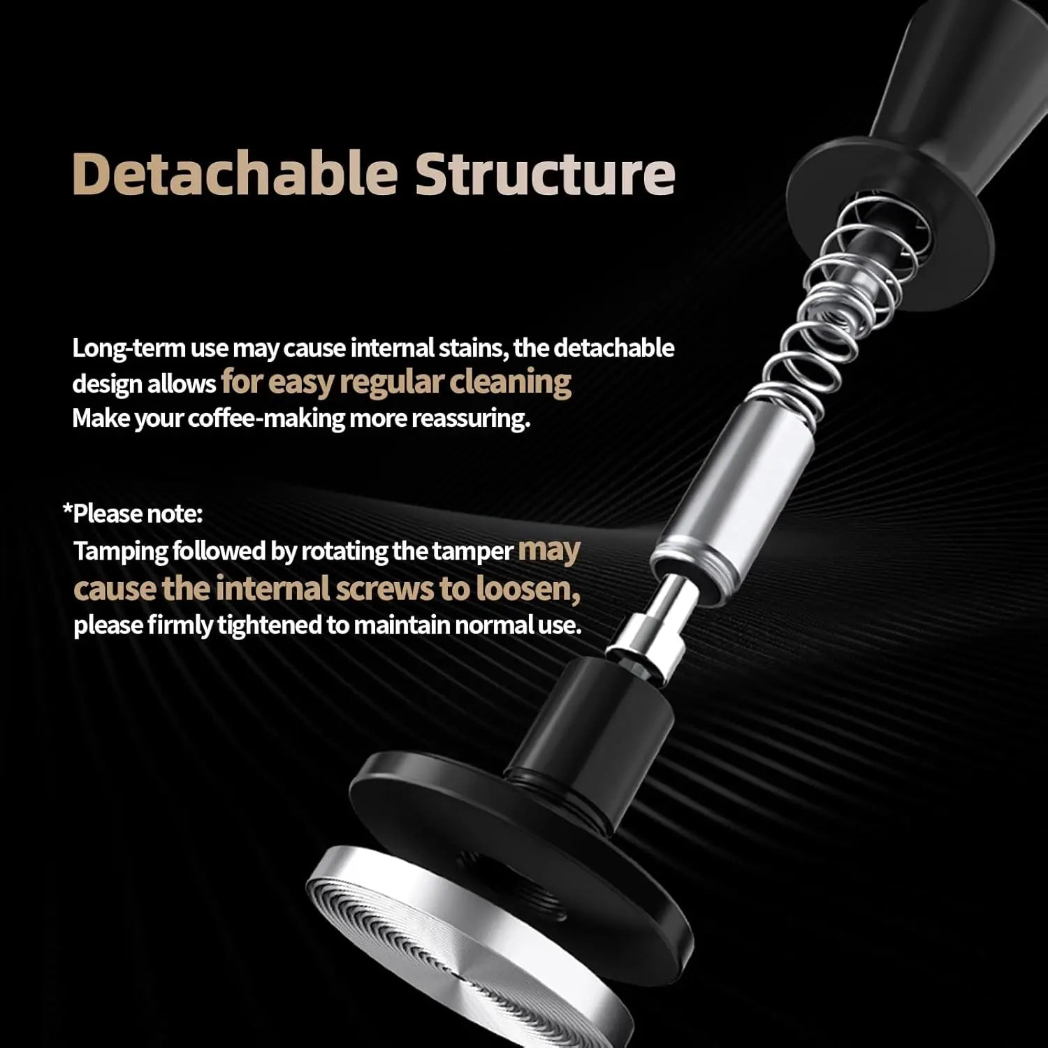 Coffee Tamper 51mm 53.35mm 58.35mm Dual Spring Espresso Tamper Stainless Steel Base Tool