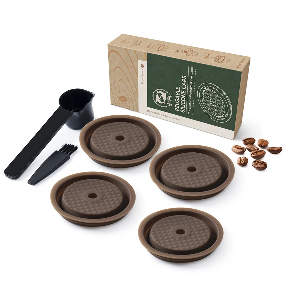 Reusable Silicone Lid for Nespresso® Vertuo Next & Pop Capsules