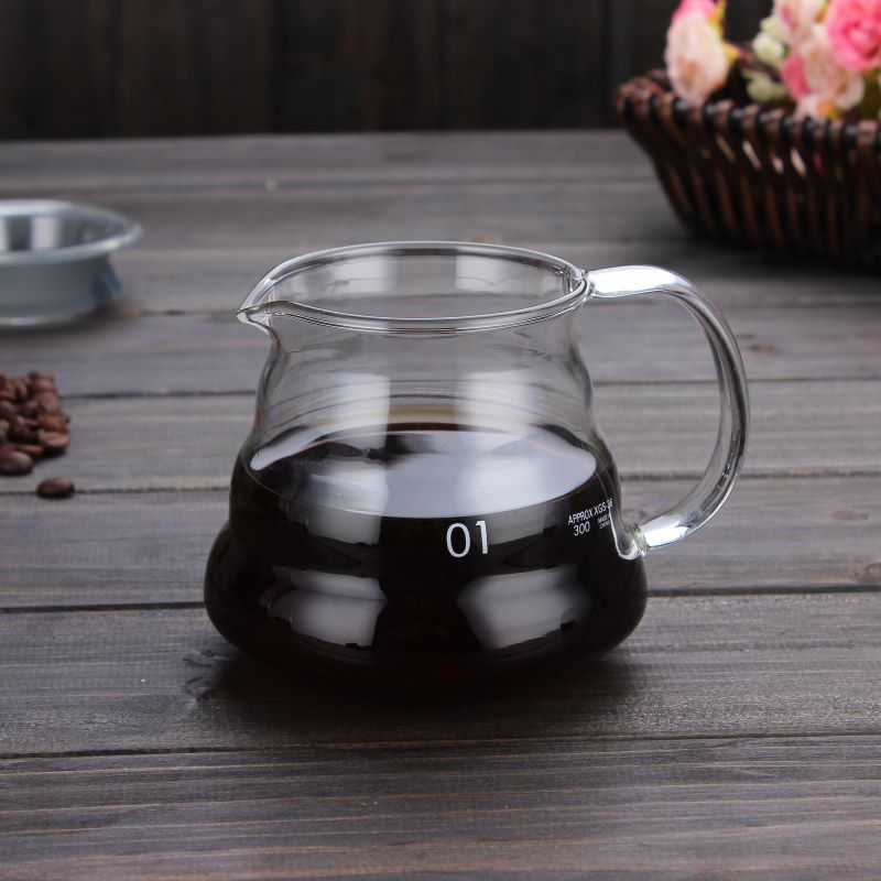 Glass Coffee Pot Cloud Shaped Coffee Kettle Reusable Coffee Pot Heat Resistant Teapot Coffee