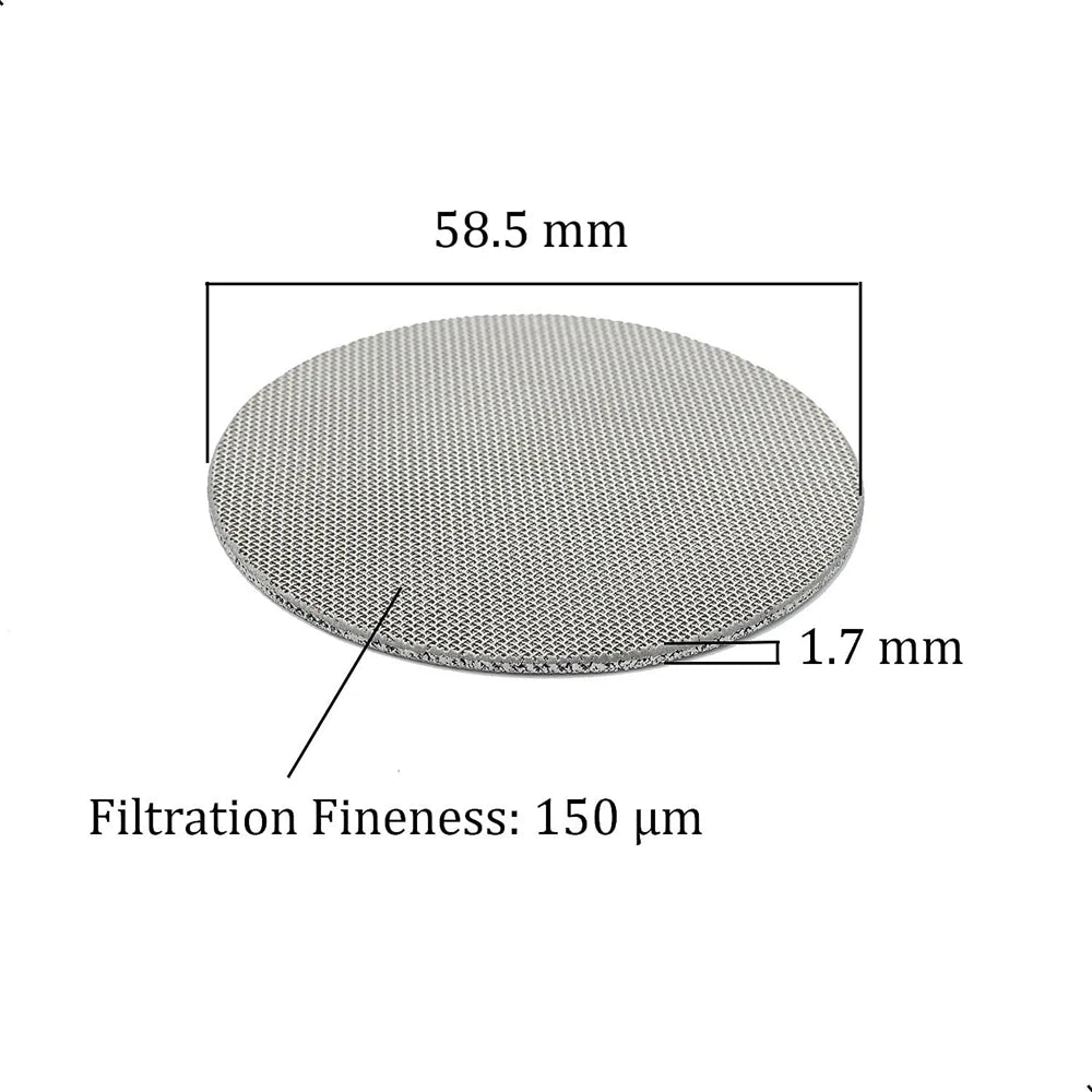 51/53.3/58mm Coffee Filter Basket 150μm Lower Screen Heat Resistant Mesh Portafilter Barista