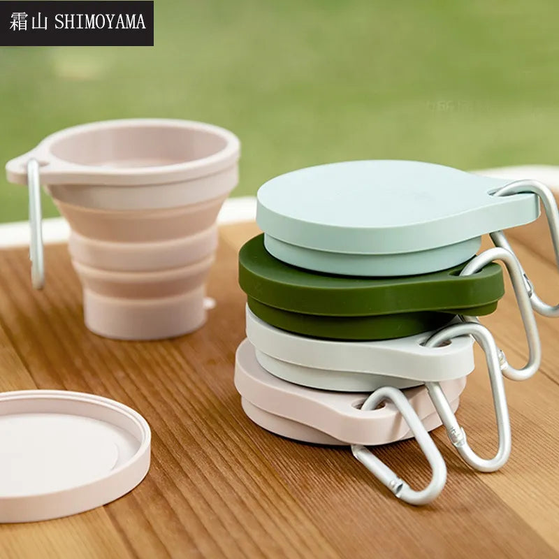 150ML Folding Cup Mini Retractable Cup Silicone Portable Teacup Travel Coffee Telescopic Mug