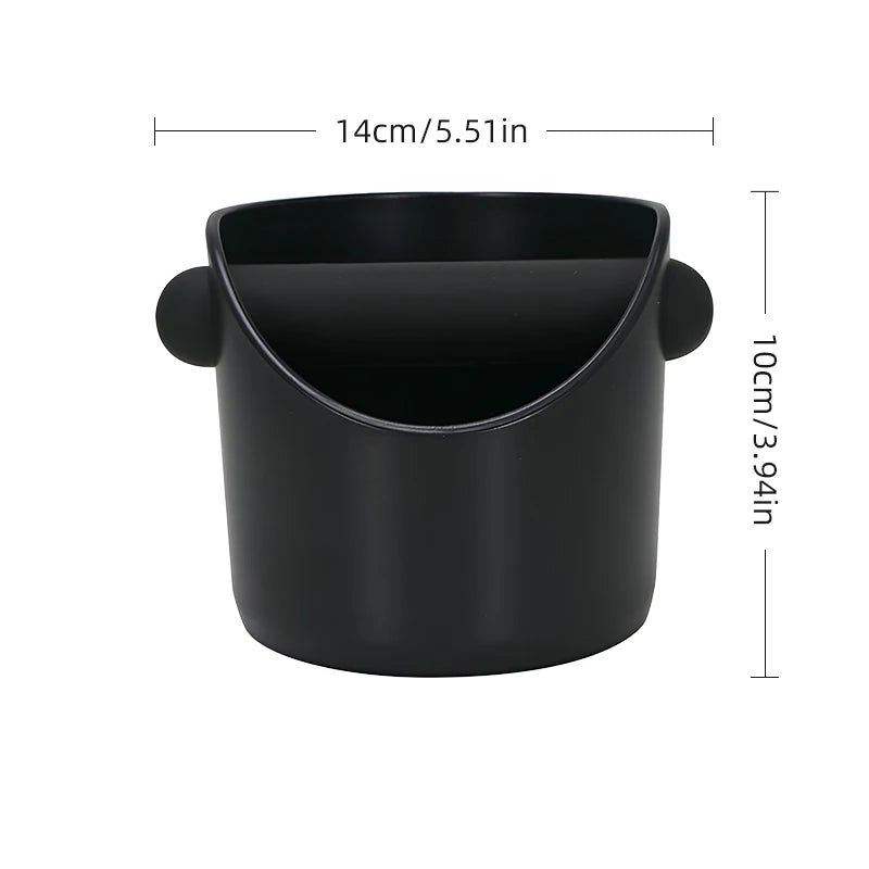 Coffee Knock Box Espresso Grounds Bin Anti Slip Shock Absorbent Barista Dump Container Tool
