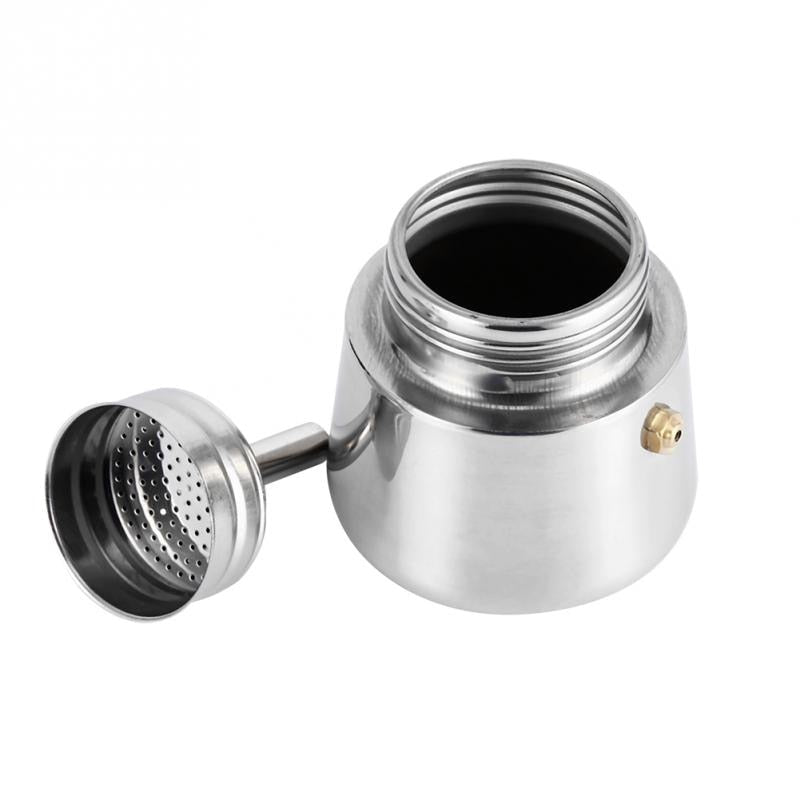 100ml/200ml/300ml/450ml Portable Espresso Coffee Maker Moka Pot Stainless Steel Coffee Brewer Pot