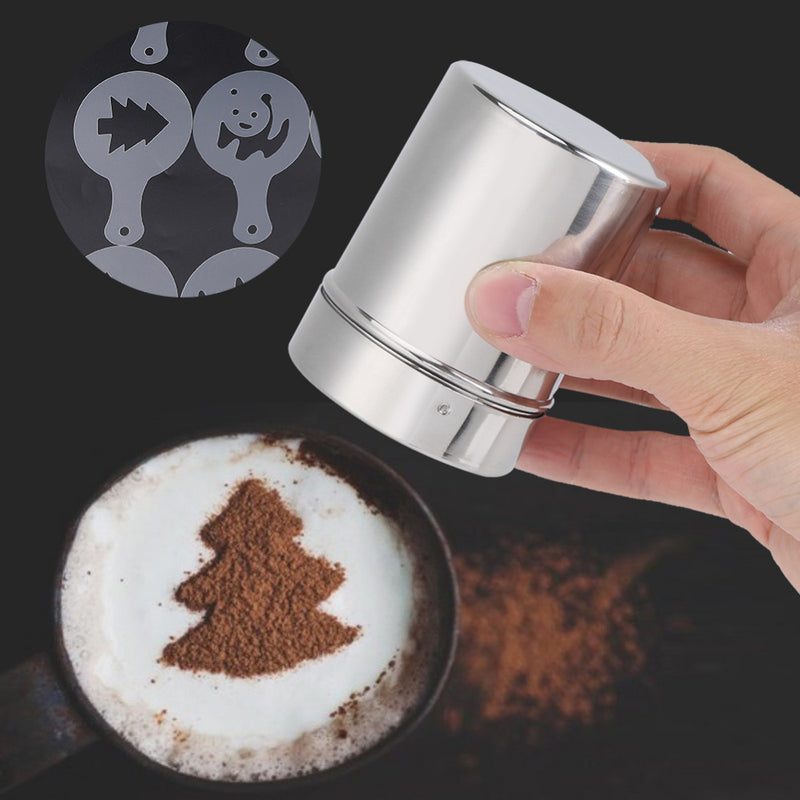16pcs Coffee Stencils Latte Art Nespresso Cafe Foam Spray Template Barista Stencils Coffee