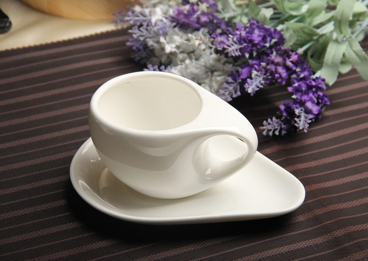 175ml white ceramic  coffee cup cappuccino american thickening garland product porcelain coffee