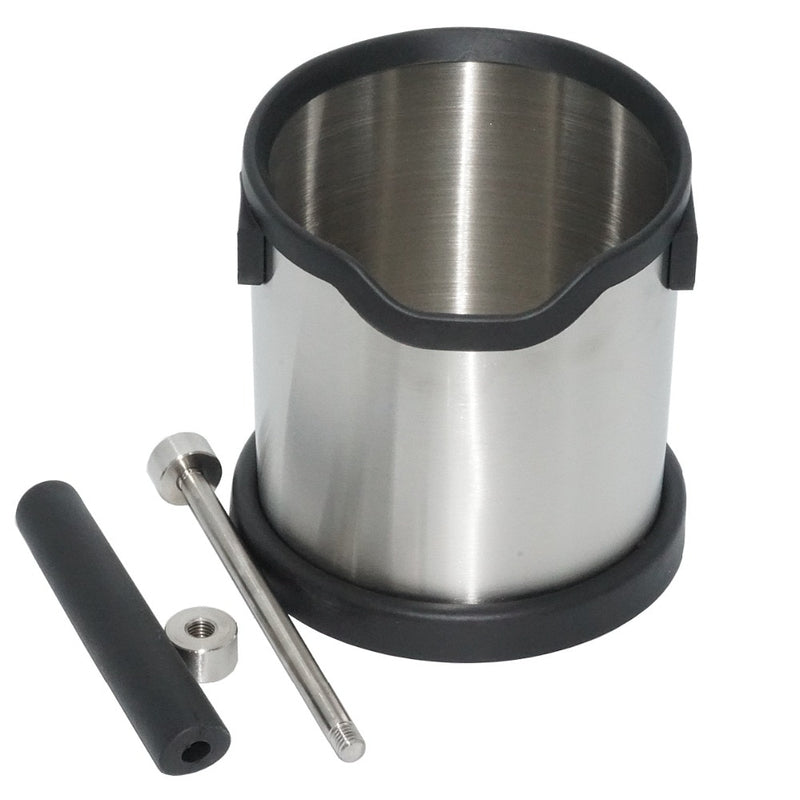 1800ML Stainless Steel Coffee Knock Box Espresso Grind Container Waste Bin Coffee Tools for