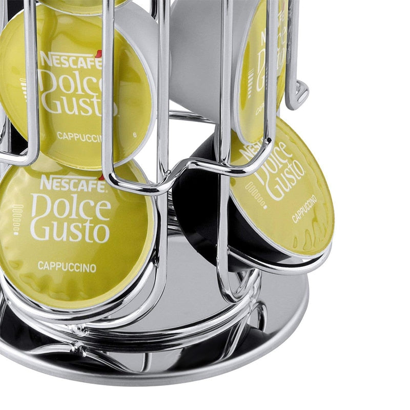 1PC Dolce Gusto Capsule Holder  24 PCS Coffee Storage Pod Holder Rotating Rack Coffee Capsule