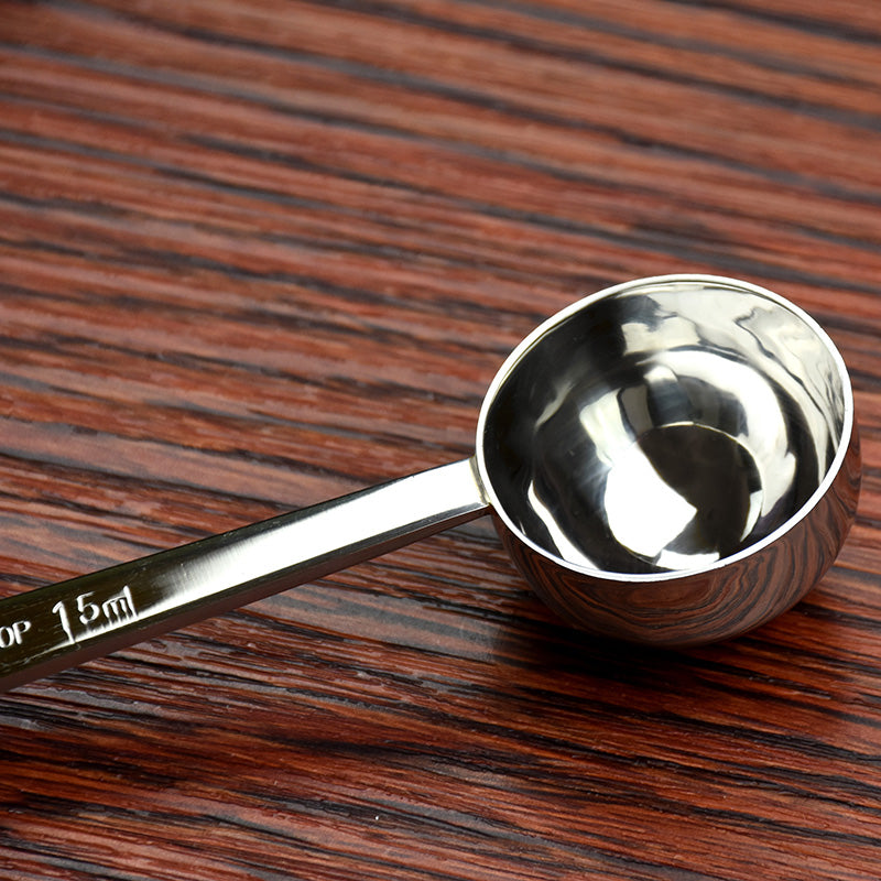 1Pc Stainless Steel Coffee Scoop Measuring Spoon Kitchen Tablespoon Coffee Tea Measuring Scoop Sugar