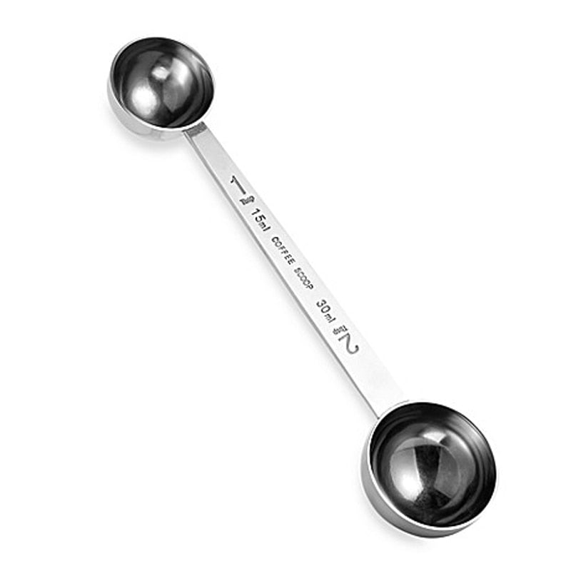 1Pc Stainless Steel Coffee Scoop Tea Coffee Measuring Spoon Double End Sugar Coffee Spoon Tablespoon