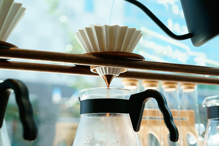1pc 3 colors ceramics origami sytle V60 filter cup coffee dripper 1-2cups for barista
