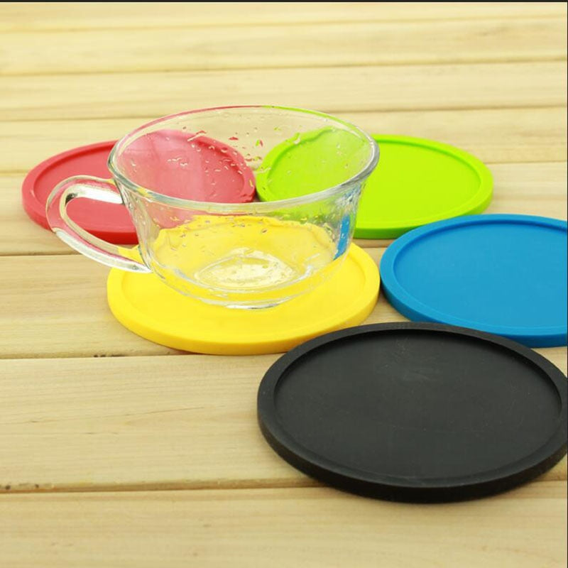 1pcs Silicone Insulation Coffee Tamper Mat Non-slip Heat Resistant Placemat Tray Drink Glass Coaster