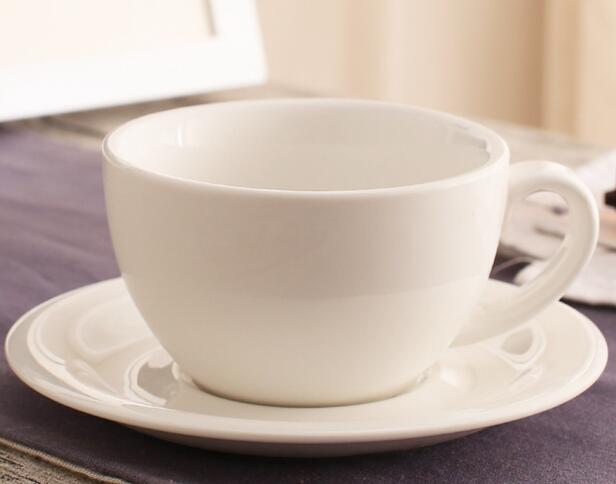 200 ml colorful thick body new bone china cappuccino cups and saucers ,ceramic coffee cup saucer