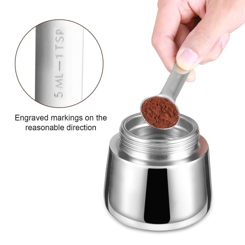Stainless steel 304 Moka Pot Coffee Maker Stovetop Espresso Maker