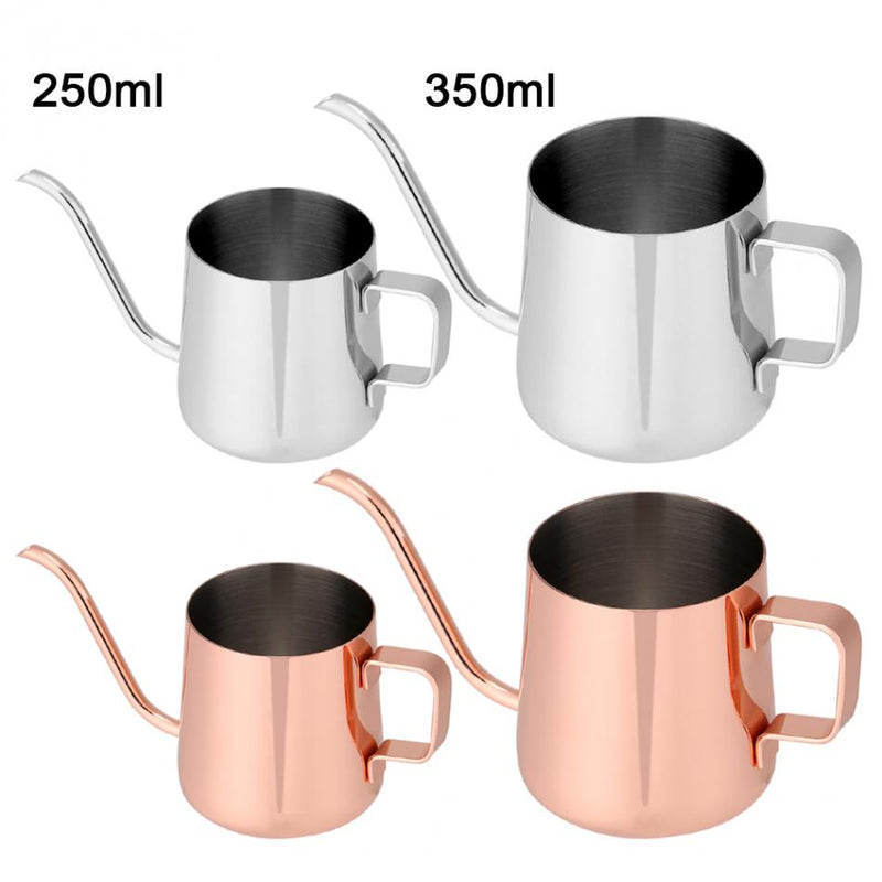 250ml/350ml Stainless Steel Teapot Drip Coffee Pot Long Spout Kettle Cup Home Kitchen Tea Tool