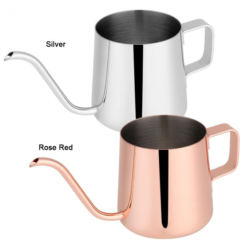 250ml/350ml Stainless Steel Teapot Drip Coffee Pot Long Spout Kettle Cup Home Kitchen Tea Tool